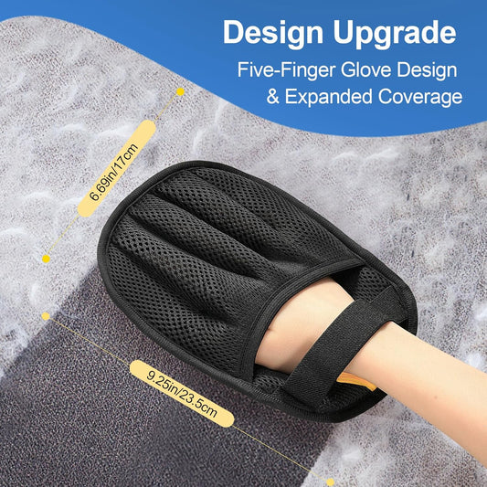 Pet static hair removal gloves, brush remover, adhesive tool, cat and dog hair gloves, double-sided brush hair cleaning supplies